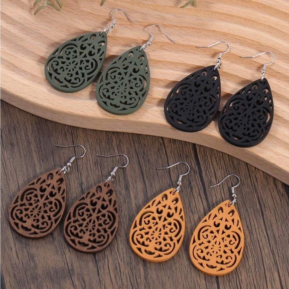 Fashion Jewelry Jewelry - Teardrop Filigree Earrings, Choose 1!